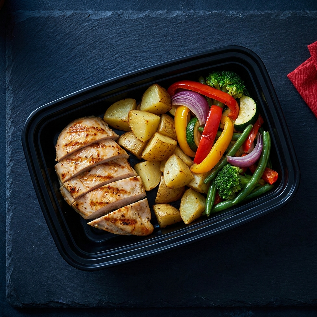 Chicken Breast, Yukon Potatoes & Vegetables