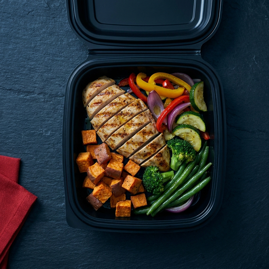 Chicken Breast, Sweet Potatoes, Vegetable