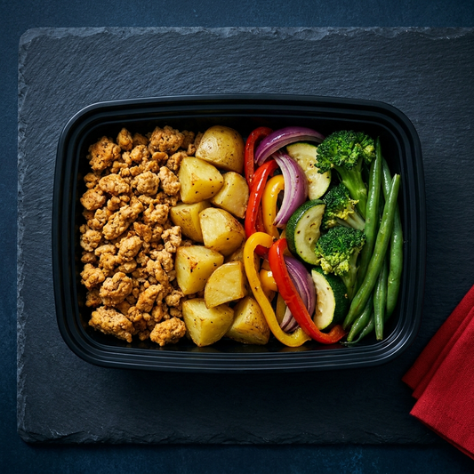 Ground Turkey, Yukon Potatoes & Vegetables